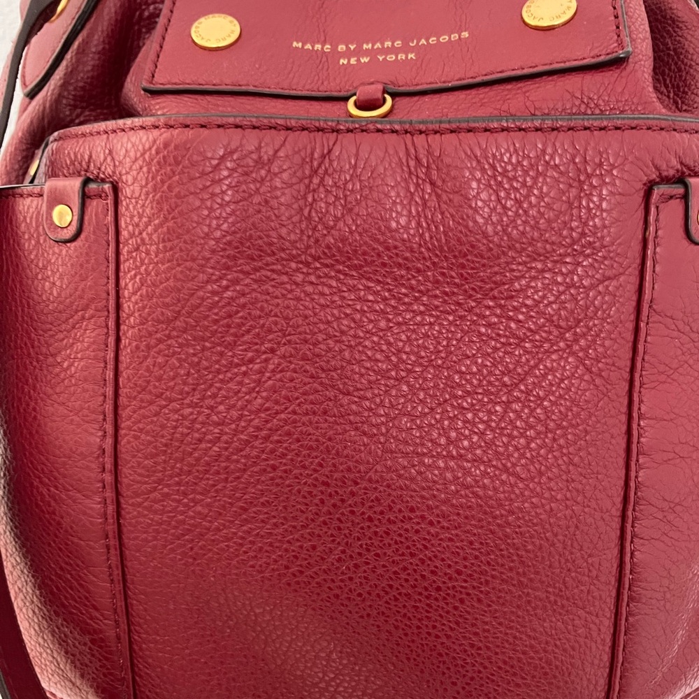 Marc by Marc Jacobs Red Leather Hobo Bag - Picture 2 of 12